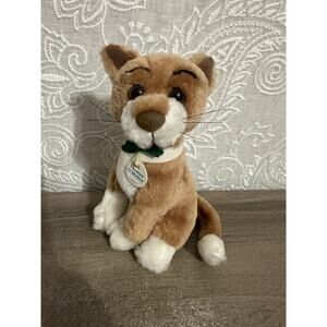 Disney Aristocats Thomas O'Malley Plush Cat 7" Brown & White Stuffed Animal Toy